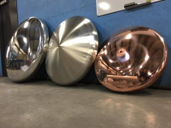 Polish! Aluminum Tank heads, Stainless Steel Tank heads and Copper Tank heads